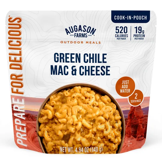 Augason Farms Green Chile Mac & Cheese Pouch