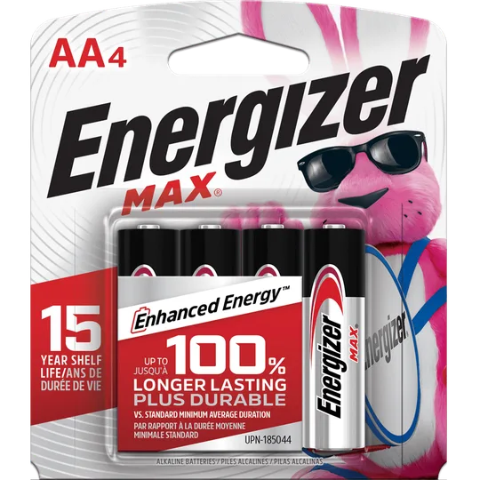 Energizer MAX AA Batteries 4 Pack