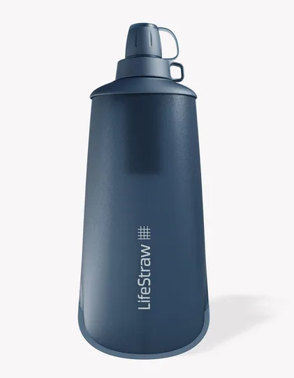 LifeStraw Peak Series Collapsible Squeeze 1L Bottle with Filter